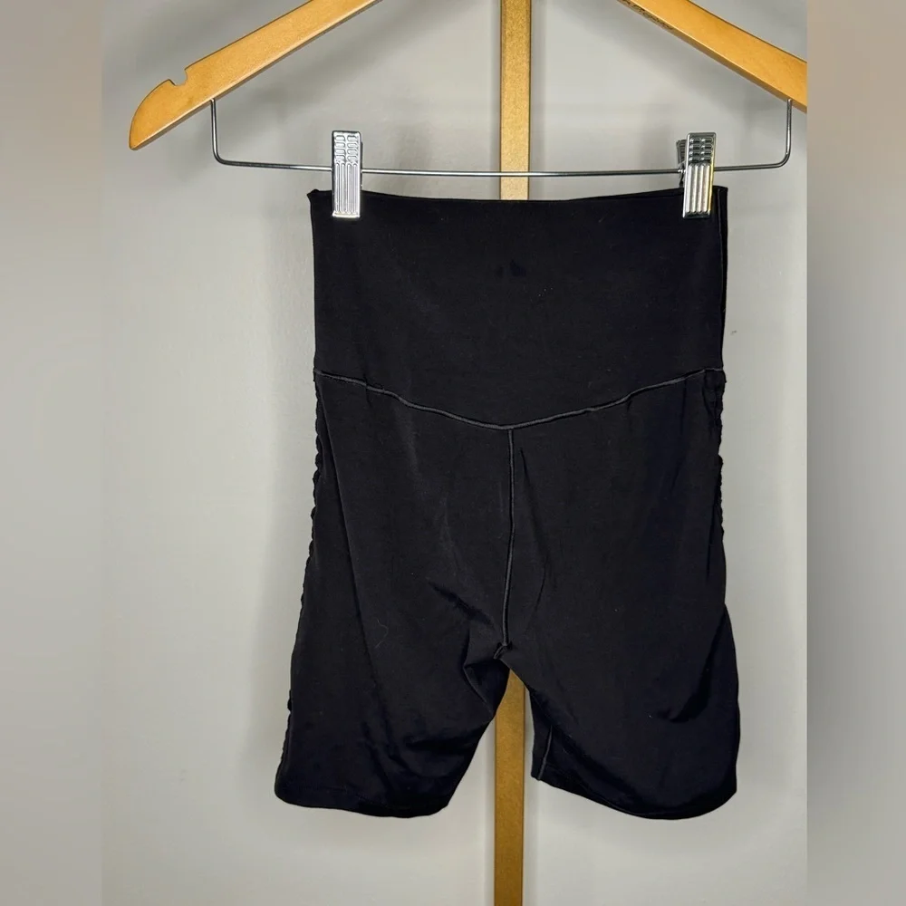 Aerie Offline Black High-Waisted Biker Shorts